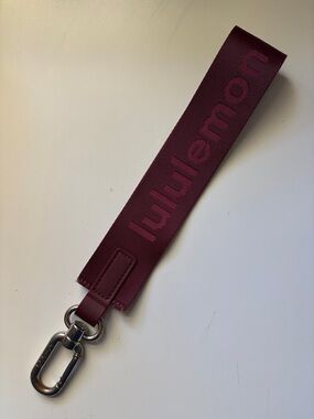 lululemon athletica Plum and Pink  Strap Key Fob